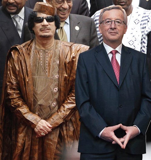 Juncker Gadaffi